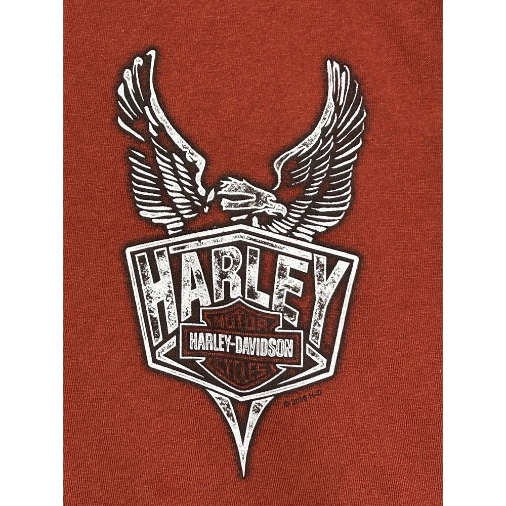 2013 Harley Davidson Grand Teton Idaho Falls Tee Cyan Biker Graphic Shirt Size L - Picture 2 of 13
